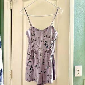 Dusty grey/purple romper